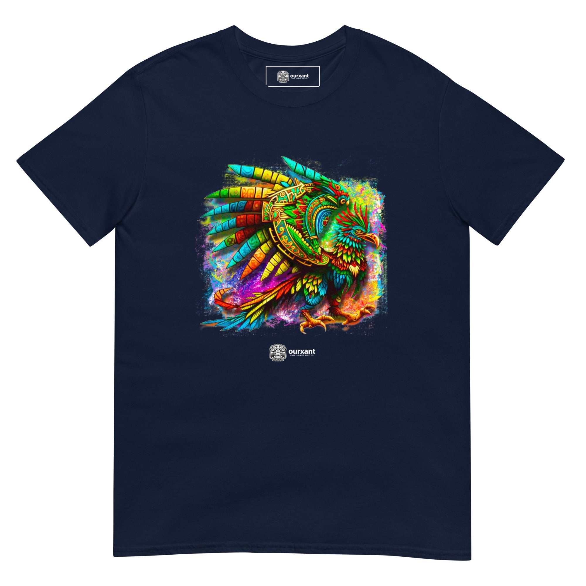 Original artwork, T-Shirt, Mythological eagle Print, 100% premium cotton, Sustainable streetwear, Soft, Comfortable, Ethical Brand, Latino Streetwear, Merge of cultures Arts, 